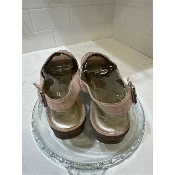 LONDON FOG PINK LEATHER SLINGBACK SANDALS WOMENS SIZE 8.5 M - Picture 3 of 12